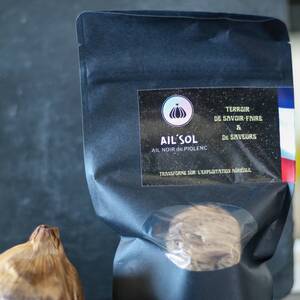 Têtes entières d'Ail Noir de Piolenc en sachet de 500g